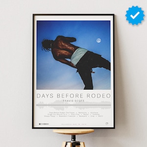 Travis Scott Poster | Days Before Rodeo Poster | Album Poster Prints | Wall Decor Posters | Album Cover | Rap Music Poster