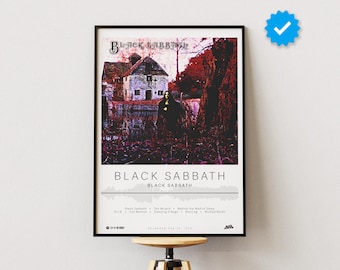 Póster de Black Sabbath / Impresión de Black Sabbath / Impresiones de pósteres de álbumes / Pósteres de decoración de pared / Portada de álbum / Póster de música metal