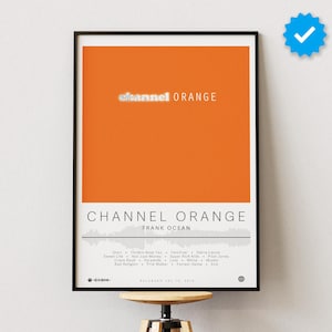Póster de Frank Ocean / Póster de Channel Orange / Impresiones de pósteres de álbumes / Pósteres de decoración de pared / Portada de álbum / Póster de música R&B