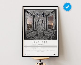 Ghost Poster | Skeleta Poster | Album Poster Prints | Wall Decor Posters | Album Cover | Metal Music Poster