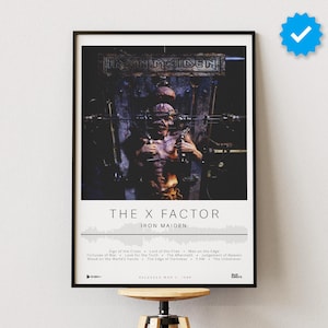 Iron Maiden Poster | The X Factor Poster | Album Poster Prints | Wall Decor Posters | Album Cover | Metal Music Poster