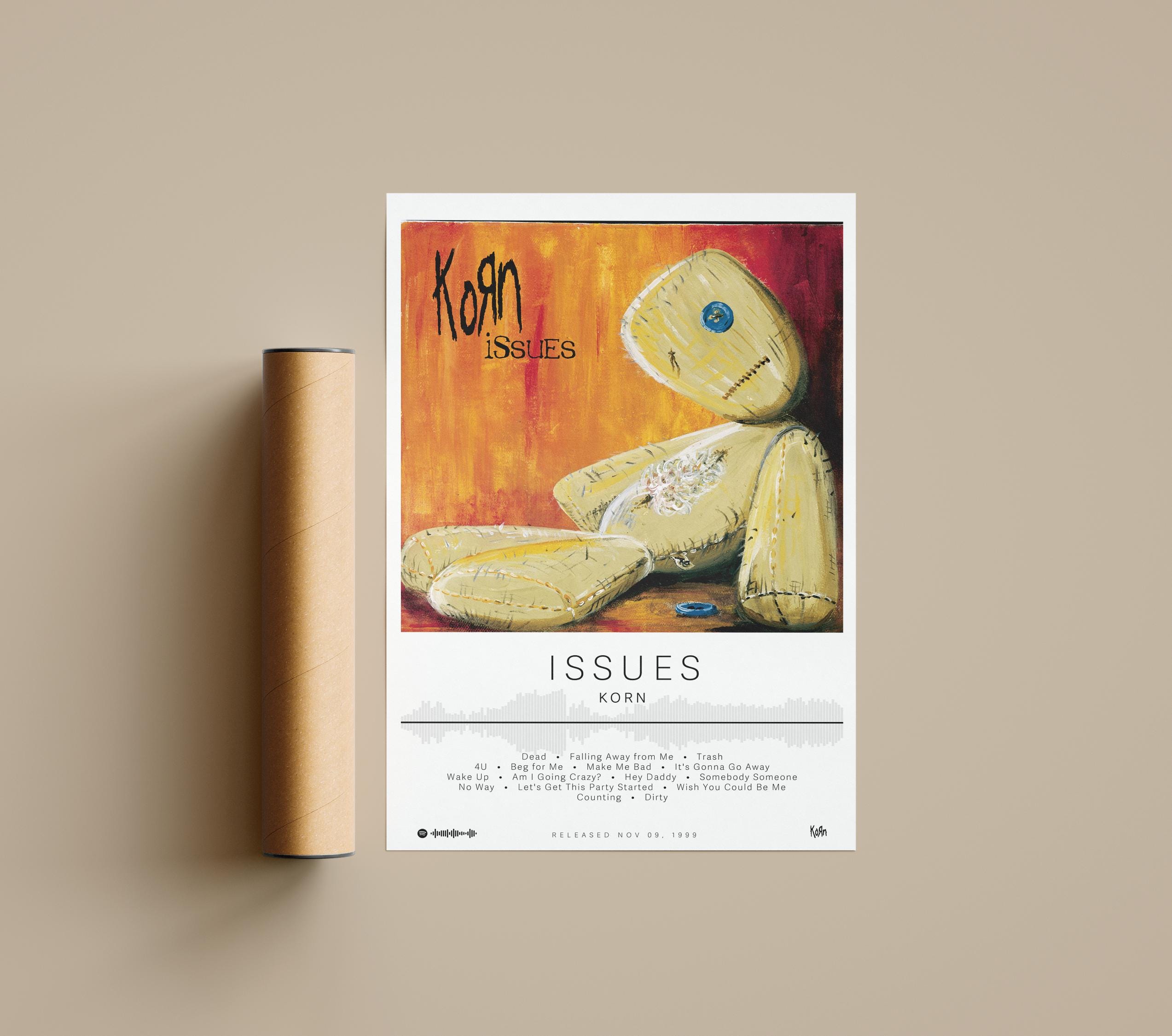 Korn Poster | Issues Poster | Album Poster Prints | Wall Decor Posters ...