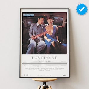 Scorpions Poster | Lovedrive Poster | Album Poster Prints | Wall Decor Posters | Album Cover | Rock Music Poster