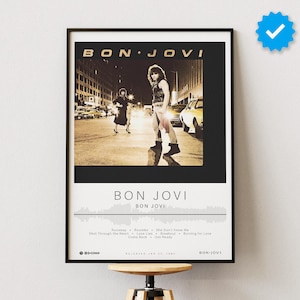 Bon Jovi Poster | Bon Jovi Print | Album Poster Prints | Wall Decor Posters | Album Cover | Rock Music Poster