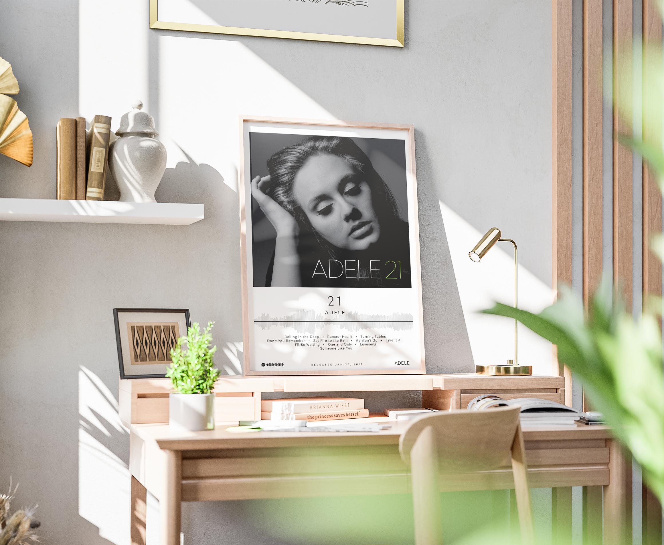 Adele Poster | 21 Poster | Album Poster Prints | Wall Decor Posters ...