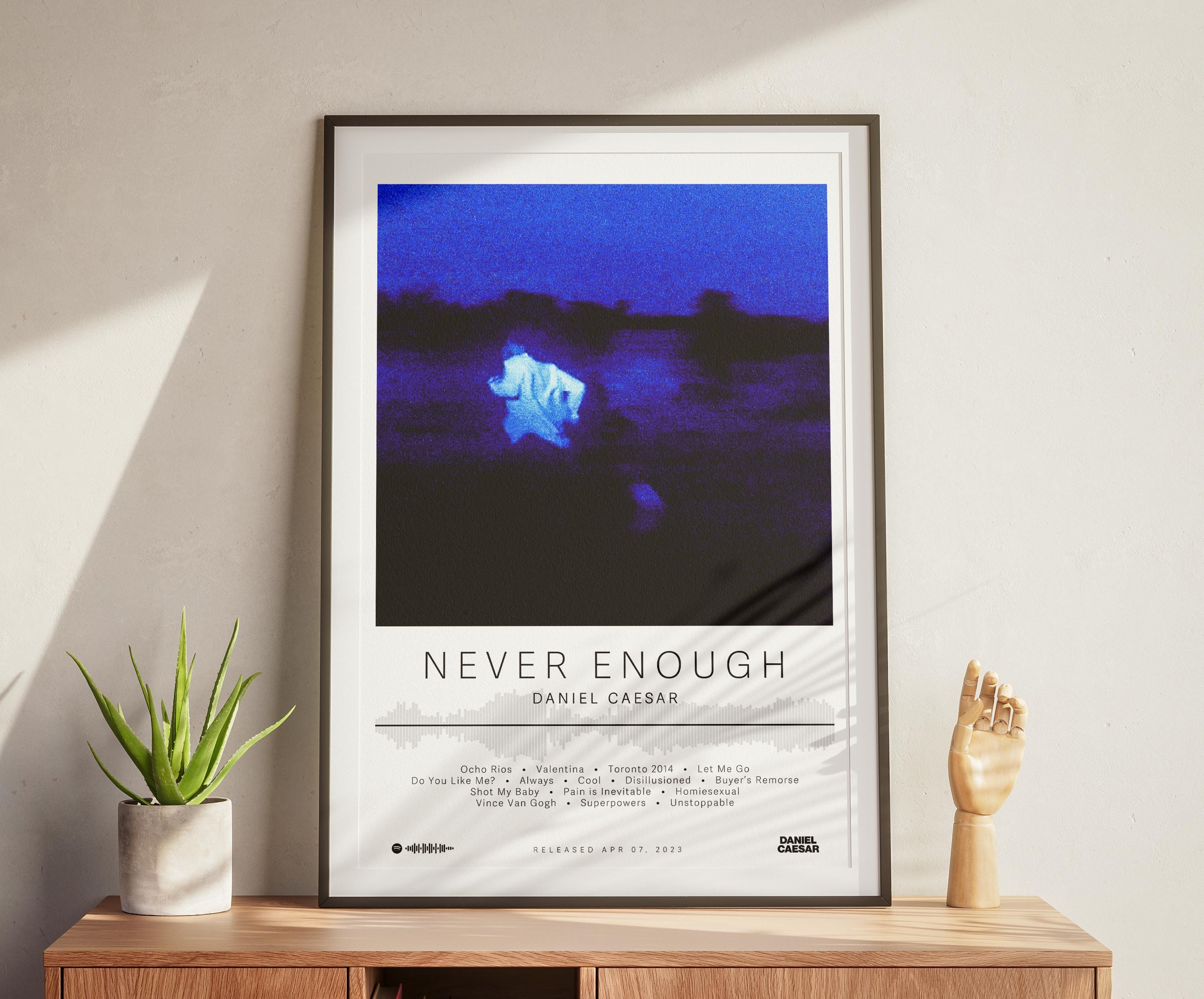 Discover Daniel Caesar Poster, Never Enough Album Poster, Music Poster, Album Cover Poster, R&B Music Poster
