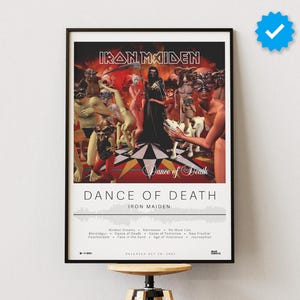 Iron Maiden Poster | Dance of Death Poster | Album Poster Prints | Wall Decor Posters | Album Cover | Metal Music Poster