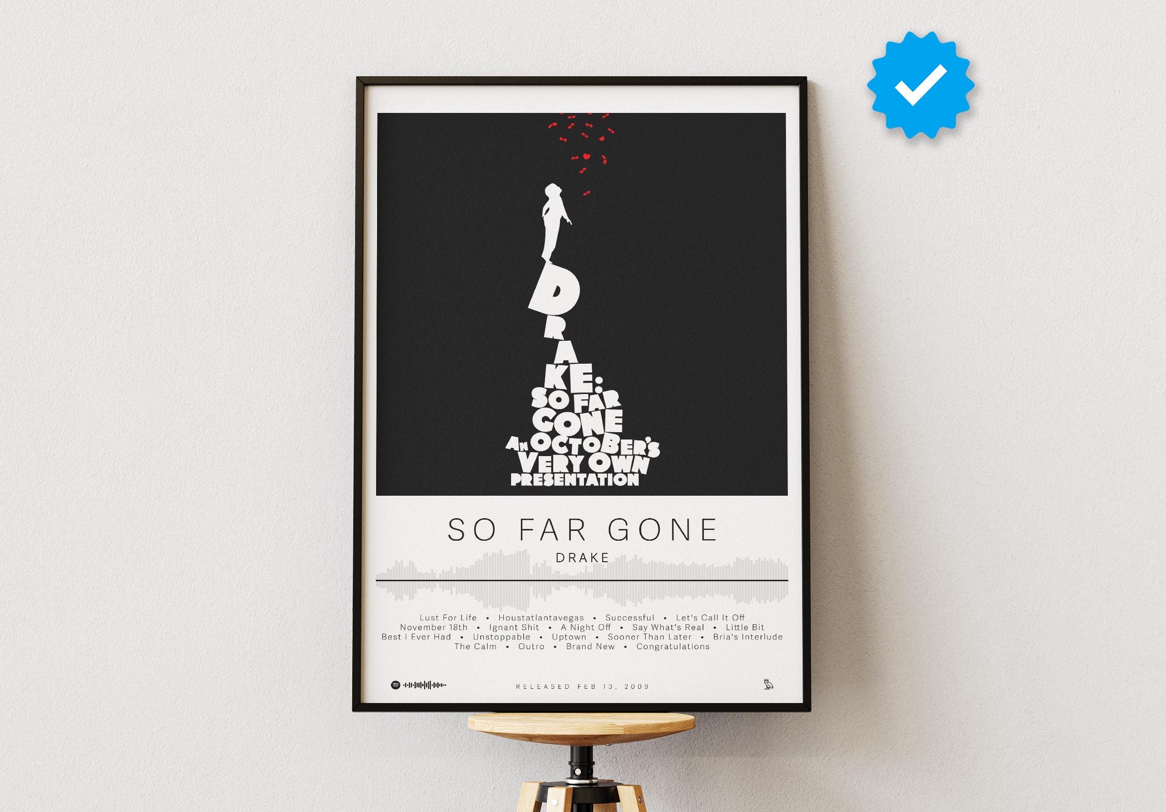 【額縁付き】 Drake / SO FAR GONE A2ポスター 額縁付き】 Drake / SO FAR GONE A2ポスター Drake - so Far