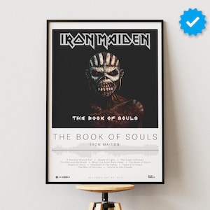 Iron Maiden Poster | The Book of Souls Poster | Album Poster Prints | Wall Decor Posters | Album Cover | Metal Music Poster