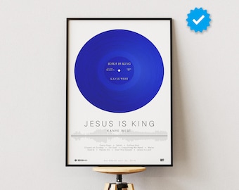 Kanye West Poster | Jesus is King Poster | Album Poster Prints | Wall Decor Posters | Album Cover | Rap Music Poster