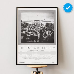 Kendrick Lamar Poster | To Pimp A Butterfly Poster | Album Poster Prints | Wall Decor Posters | Album Cover | Rap Music Poster