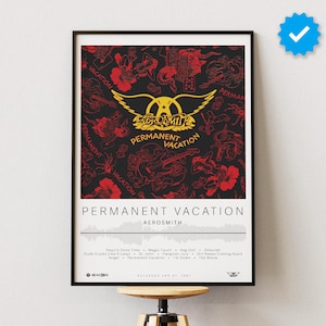Aerosmith Poster | Permanent Vacation Poster | Album Poster Prints | Wall Decor Posters | Album Cover | Rock Music Poster