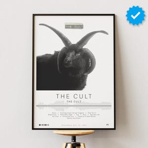 The Cult Poster | The Cult Print | Album Poster Prints | Wall Decor Posters | Album Cover | Rock Music Poster