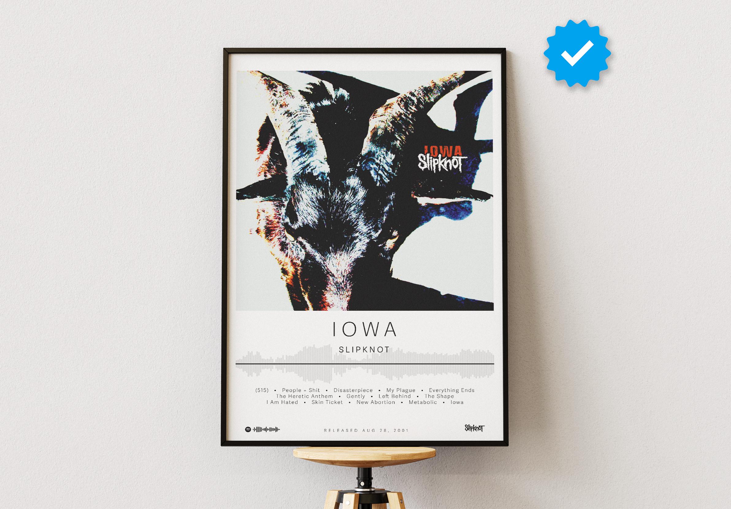 Iowa Slipknot Poster - Etsy