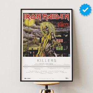 Iron Maiden Poster | Killers Poster | Album Poster Prints | Wall Decor Posters | Album Cover | Metal Music Poster