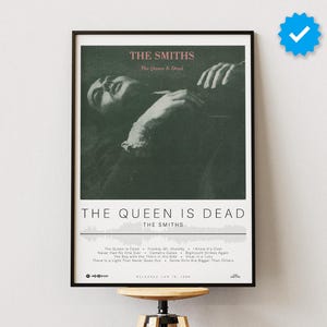 The Smiths Poster | The Queen Is Dead Poster | Album Poster Prints | Wall Decor Posters | Album Cover | Rock Music Poster
