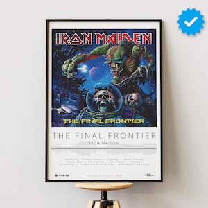 Iron Maiden Poster | The Final Frontier Poster | Album Poster Prints | Wall Decor Posters | Album Cover | Metal Music Poster