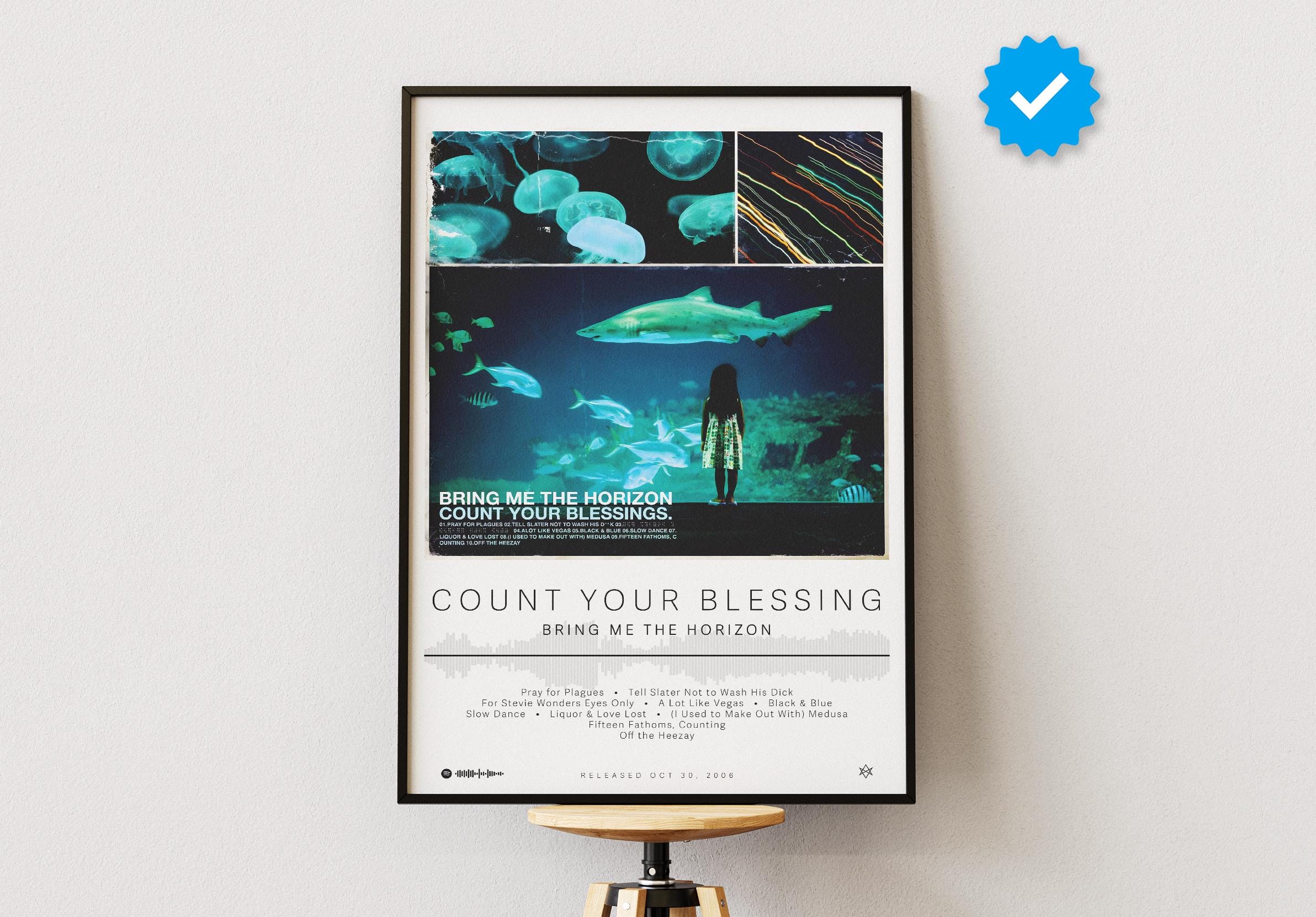 【額付50×50cmポスター】 bring me the horizon Bring Me the Horizon Poster | Count Your Blessings Poster | Album