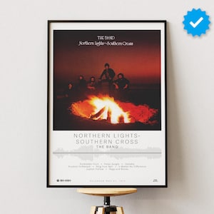 The Band Poster | Northern Lights Southern Cross Poster | Album Poster Prints | Wall Decor Posters | Album Cover | Rock Music Poster