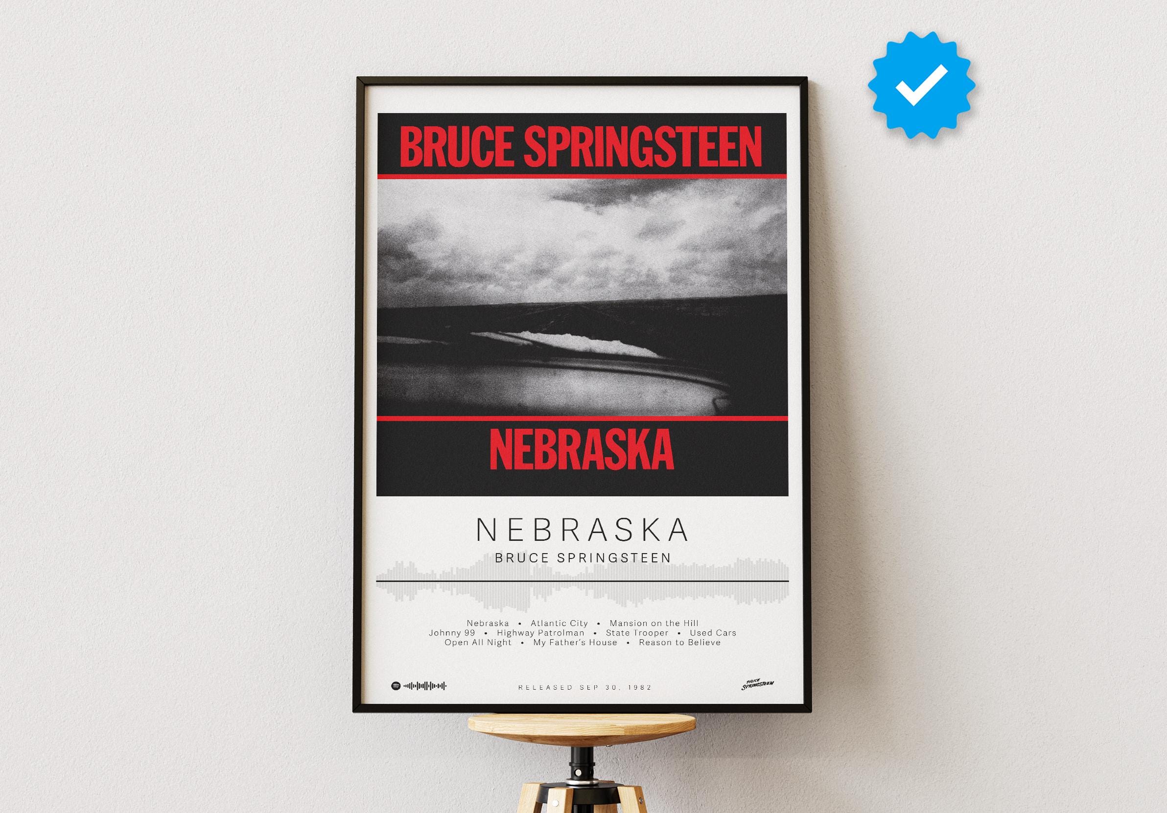 Springsteen Nebraska - Etsy