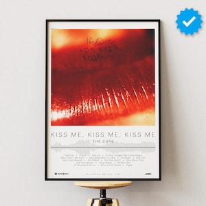 The Cure Kiss Me Kiss Me Poster - Etsy