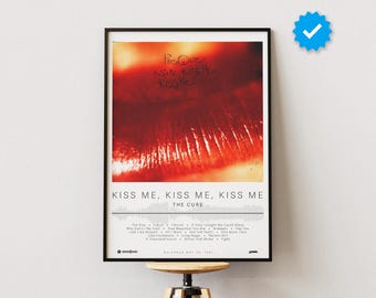 The Cure Poster | Kiss Me, Kiss Me, Kiss Me Poster | Rock Music