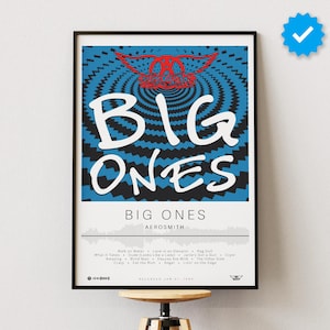 Aerosmith Poster | Big Ones Poster | Album Poster Prints | Wall Decor Posters | Album Cover | Rock Music Poster