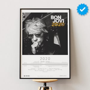 Bon Jovi Poster | 2020 Poster | Album Poster Prints | Wall Decor Posters | Album Cover | Rock Music Poster