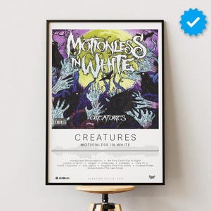 Motionless in White Poster | Creatures Poster | Album Poster