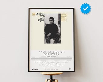 Bob Dylan Poster | Another Side of Bob Dylan Poster | Album Poster Prints | Wall Decor Posters | Album Cover | Rock Music Poster