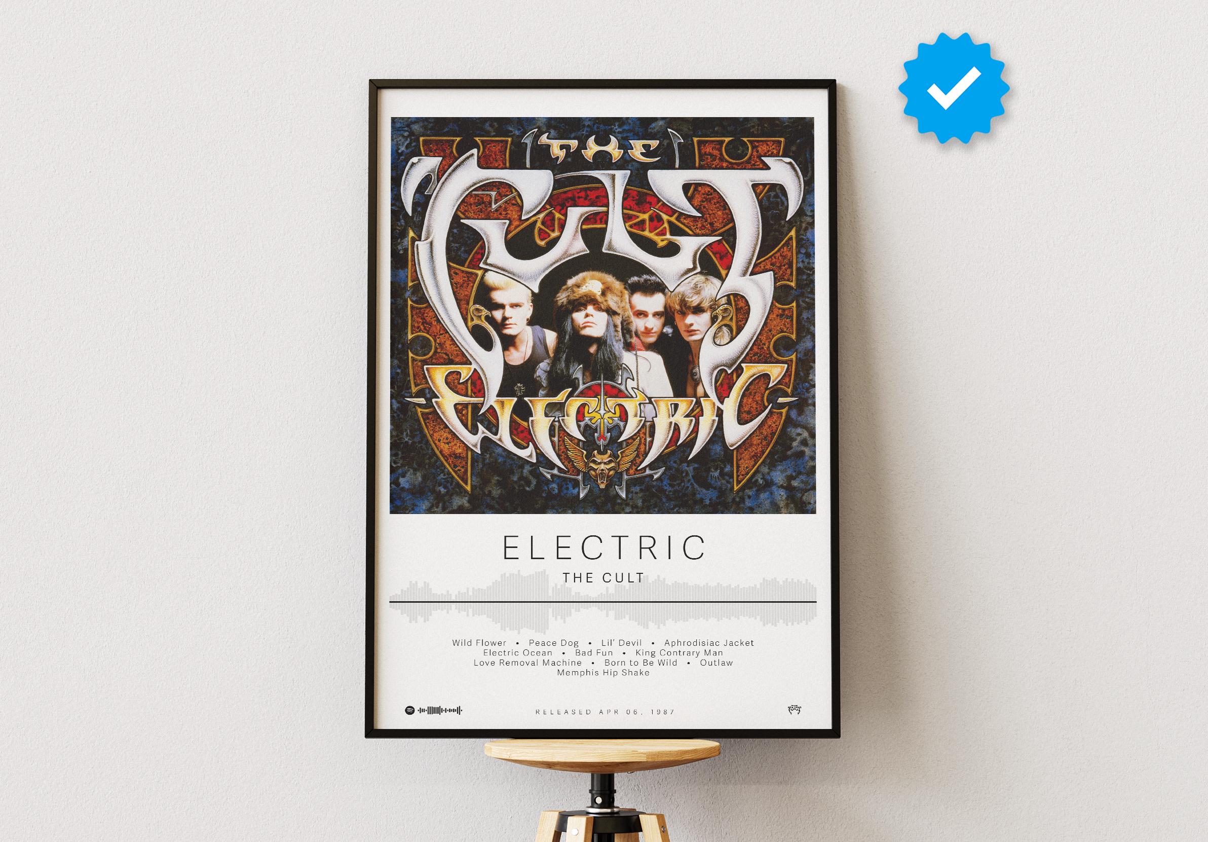 The Cult Electric Poster - Etsy