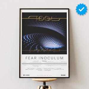 Tool Poster | Fear Inoculum Poster | Album Poster Prints | Wall Decor Posters | Album Cover | Rock Music Poster