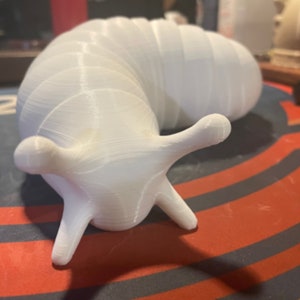 GIANT Articulated Fidget XXL Slug / Toys / Flexible / 3d Printed / foot long