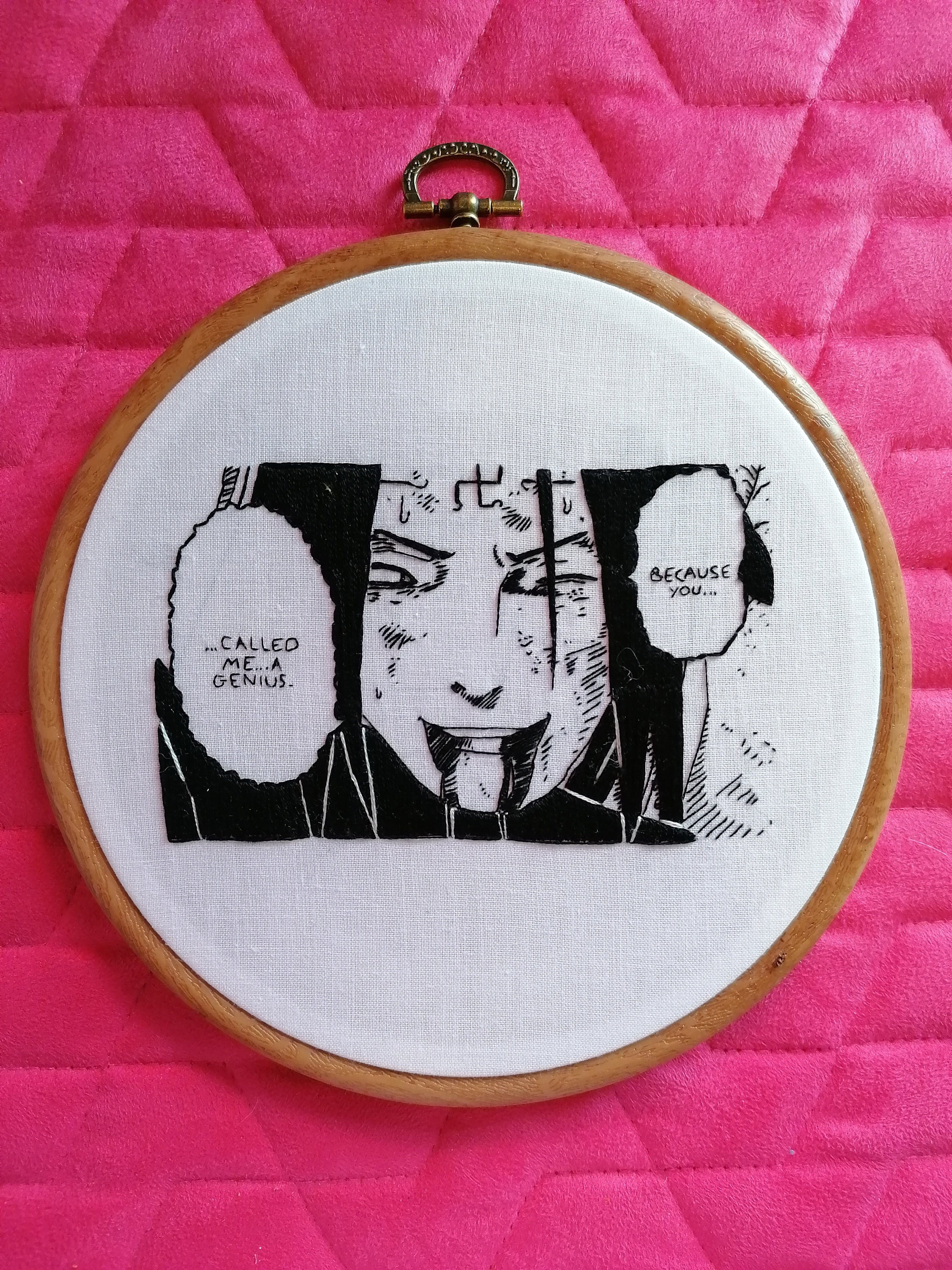 Broderie Faite Main Neji Hyuga de Naruto