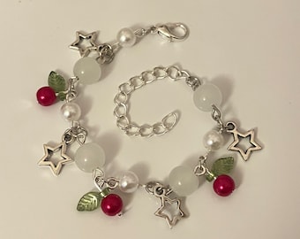 Sehr Beeren-Charm-Armband | Handgemachte zierliche Schmuck | Unikat | Strumpffüller | Wichtel