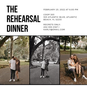 The Rehearsal Dinner _ Triple Photo Option