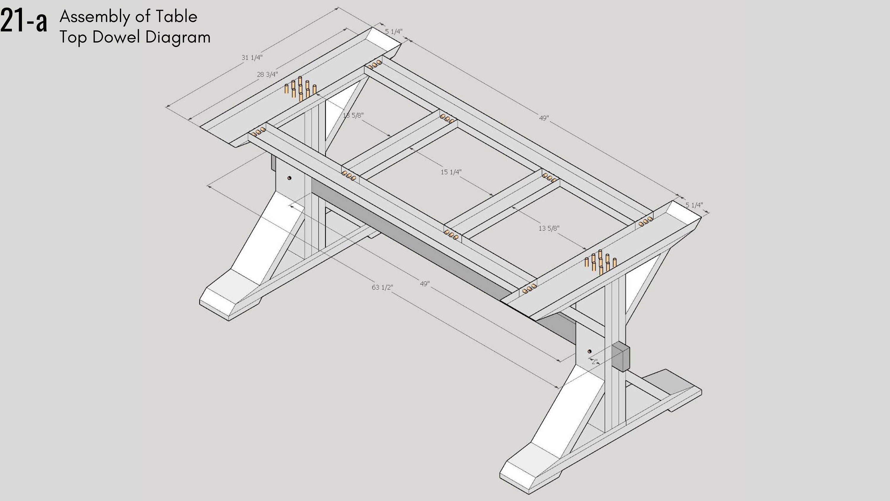 Farmhouse Dining Table Build Plans: DIY Woodworking (PDF Download) - Etsy