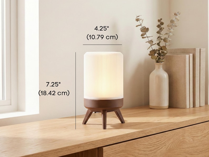Simple Table Light Small Modern Table Lamp – Minimalist Night Light for Bedroom, Living ...