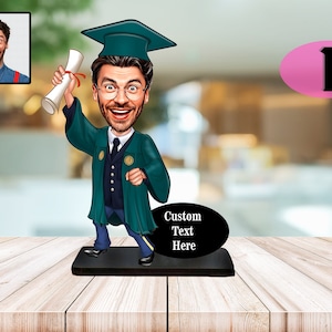 Regalos de graduación para él, regalo de graduación personalizado de maestría para hombre, decoración de fiesta de graduación, tarjeta de graduación, regalo de recuerdo de graduación