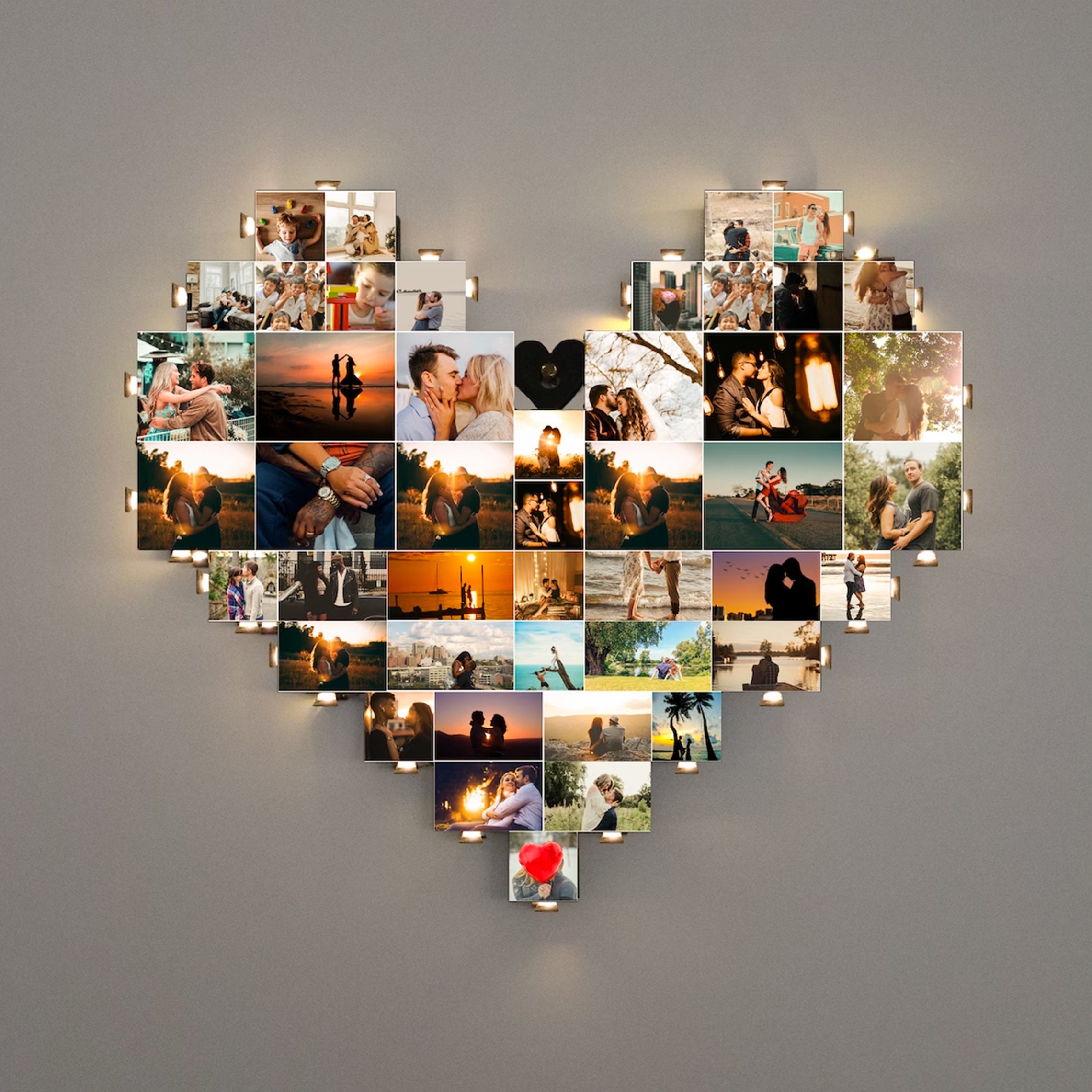 Gifts For Girlfriend Wedding Gifts For The Couple Heart Picture Collage For Wall Wedding Album Home Gifts For Couples Unique Photo Gifts