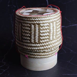 Thai Lao Bamboo Sticky Rice Basket (Small 1-2 Portion)- Kratip, Kra-tip