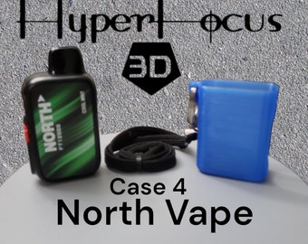 NORTH FT12000 Vape Flexible Case / vape holder w/ Neck lanyard! A protective vape sleeve Made by HyperFocus 3d