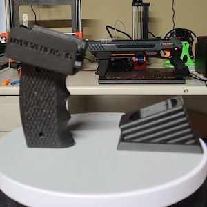 Bug-A-Salt Grip and table / Shelf Mount Combo    A-Salt Mod Stage 1 Kit. Made by HyperFocus 3d