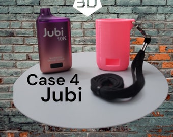JUBI Flexible Vape Case / holder w/ lanyard, protective vape holder is made by the HyperFocus 3d store, 3d printed
