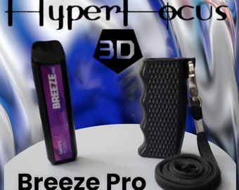 BREEZE PRO PSTL Grip Flexible Vape Case holder w/ lanyard, protective vape sleeve made by Hyperfocus 3d vape accessory store