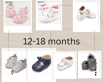 moccasins- first walker shoes for toddlers boys and girls- for 12-18 months