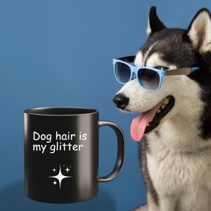 Dog Lover Mug, Funny Pet Lover Black Coffee Cup, Gift for Dog Owners, Novelty Animal Print Tea Mug, Cute Puppy Mug, Dog Mom Dad Gift