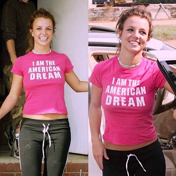 amerivintage ⭐︎Daydream グラフィックTシャツ ピンク Britney Spears - the American Dream - Unisex Tee - Short Sleeve