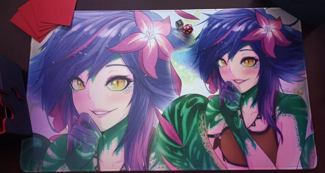 Neeko Riftbound LOL Neeko Riftbound TCG Playmat (no Zones) - With Stitched Edges ...