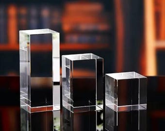 K9 Crystal Blanks | Laser Engraving | 3D Engraving Glass Cube | Photo Crystal Blank | Optical Crystal for Engraving